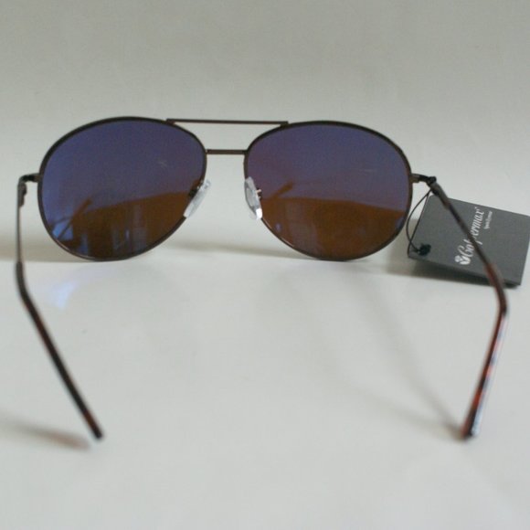 NWT TruVintage 90's Aviator DBL Bridge w/Spring Hinge Coppermax Lens Sunglasses - Picture 4 of 8